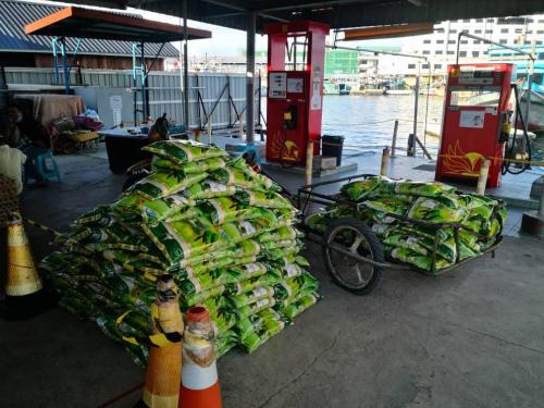 CSR Program under SS Petroleum; Giving essential food to 400 customers of Buraqoil at Semporna, Sabah